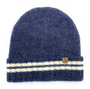 Empire Cove Winter Knit Striped Beanie-UNCATEGORIZED-Empire Cove-Black-Casaba Shop 15 image