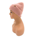Empire Cove Womens Ribbed Knit Cuff Beanie-UNCATEGORIZED-Empire Cove-Dusty pink-Casaba Shop 26 image