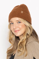 Empire Cove Womens Ribbed Knit Cuff Beanie-UNCATEGORIZED-Empire Cove-Rust-Casaba Shop 3 image