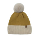 Empire Cove Winter Ribbed Knit Beanie with Faux Fur Pom Pom Hats Gifts for Her-Beanies-Empire Cove-Rust-Casaba Shop 24 image