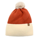 Empire Cove Winter Ribbed Knit Beanie with Faux Fur Pom Pom Hats Gifts for Her-Beanies-Empire Cove-Rust-Casaba Shop 29 image