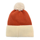 Empire Cove Winter Ribbed Knit Beanie with Faux Fur Pom Pom Hats Gifts for Her-Beanies-Empire Cove-Rust-Casaba Shop 30 image