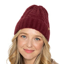 Empire Cove Winter Cable Knit Cuff Beanie-UNCATEGORIZED-Empire Cove-Green-Casaba Shop 4 image