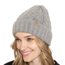 Empire Cove Winter Cable Knit Cuff Beanie-UNCATEGORIZED-Empire Cove-Mustard-Casaba Shop 2 image