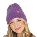 Empire Cove Winter Cable Knit Cuff Beanie-UNCATEGORIZED-Empire Cove-Black-Casaba Shop 39 image