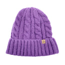 Empire Cove Winter Cable Knit Cuff Beanie-UNCATEGORIZED-Empire Cove-Black-Casaba Shop 40 image