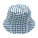Empire Cove Womens Houndstooth Print Bucket Hat Fishermans-UNCATEGORIZED-Empire Cove-Blue-Casaba Shop 3 image