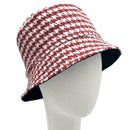 Empire Cove Womens Houndstooth Print Bucket Hat Fishermans-UNCATEGORIZED-Empire Cove-Beige-Casaba Shop 10 image