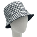 Empire Cove Womens Houndstooth Print Bucket Hat Fishermans-UNCATEGORIZED-Empire Cove-Beige-Casaba Shop 12 image