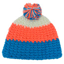 Empire Cove Winter Tri-Color Knit Beanie with Pom Pom-UNCATEGORIZED-Empire Cove-Blue-Casaba Shop 7 image