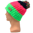 Empire Cove Winter Tri-Color Knit Beanie with Pom Pom-UNCATEGORIZED-Empire Cove-Blue-Casaba Shop 9 image