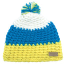 Empire Cove Winter Tri-Color Knit Beanie with Pom Pom-UNCATEGORIZED-Empire Cove-Blue-Casaba Shop 12 image