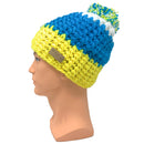 Empire Cove Winter Tri-Color Knit Beanie with Pom Pom-UNCATEGORIZED-Empire Cove-Blue-Casaba Shop 13 image
