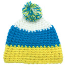 Empire Cove Winter Tri-Color Knit Beanie with Pom Pom-UNCATEGORIZED-Empire Cove-Blue-Casaba Shop 15 image