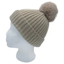 Empire Cove Winter Kids Boys Girls Cable Knit Cuff Beanie with Pom Pom-UNCATEGORIZED-Empire Cove-Beige-Casaba Shop 9 image