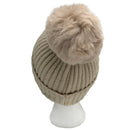 Empire Cove Winter Kids Boys Girls Cable Knit Cuff Beanie with Pom Pom-UNCATEGORIZED-Empire Cove-Beige-Casaba Shop 10 image