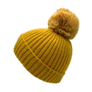 Empire Cove Winter Kids Boys Girls Cable Knit Cuff Beanie with Pom Pom-UNCATEGORIZED-Empire Cove-Mustard-Casaba Shop 4 image