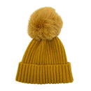 Empire Cove Winter Kids Boys Girls Cable Knit Cuff Beanie with Pom Pom-UNCATEGORIZED-Empire Cove-Beige-Casaba Shop 16 image