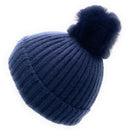 Empire Cove Winter Kids Boys Girls Cable Knit Cuff Beanie with Pom Pom-UNCATEGORIZED-Empire Cove-Navy-Casaba Shop 5 image