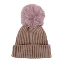 Empire Cove Winter Kids Boys Girls Cable Knit Cuff Beanie with Pom Pom-UNCATEGORIZED-Empire Cove-Beige-Casaba Shop 19 image