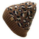 Empire Cove Winter Knit Ribbed Leopard Cuff Beanie-UNCATEGORIZED-Empire Cove-Mustard-Casaba Shop 9 image