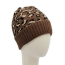 Empire Cove Winter Set Knit Ribbed Leopard Cuff Beanie and Touch Screen Gloves Gift Set-Hat/gloves-Empire Cove-Black-Casaba Shop 12 image
