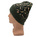 Empire Cove Winter Set Knit Ribbed Leopard Cuff Beanie and Touch Screen Gloves Gift Set-Hat/gloves-Empire Cove-Black-Casaba Shop 27 image