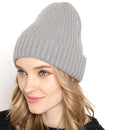 Empire Cove Womens Winter Solid Ribbed Knit Cuff Beanie Hat Soft Warm-Beanies-Empire Cove-Grey-Casaba Shop 14 image