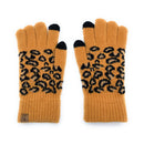 Empire Cove Winter Knit Ribbed Leopard Touch Screen Gloves-UNCATEGORIZED-Empire Cove-Black-Casaba Shop 18 image