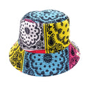 Empire Cove Paisley Bandana Design Bucket Hat Reversible Fisherman Cap Women Men 2 image
