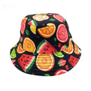 Empire Cove Fruit Print Bucket Hat Reversible Fisherman Cap Women Men Summer 11 image
