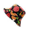 Empire Cove Fruit Print Bucket Hat Reversible Fisherman Cap Women Men Summer 14 image