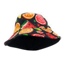 Empire Cove Fruit Print Bucket Hat Reversible Fisherman Cap Women Men Summer 15 image