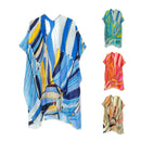 Empire Cove Womens Abstract Print Kimono Shawl Wraps Beach Cover Ups Summer 2 image