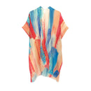 Empire Cove Womens Brush Stroke Print Kimono Shawl Wraps Beach Cover Ups Summer 5 image