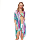 Empire Cove Womens Brush Stroke Print Kimono Shawl Wraps Beach Cover Ups Summer 8 image