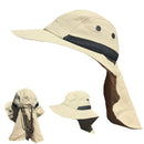 Visor Sun Hats Caps Long Flap Neck Cover Bucket Boonie Fishing Golf Beach Summer-Serve The Flag 5 image