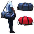 1 Dozen Lot Large 21inch Duffle Bags Two Tone Work Travel Sports Gym Carry-On Luggage Wholesale Bulk-Serve The Flag 2 image