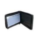 Empire Cove VIP Classic Genuine Leather Slim Bifold Wallets Zippered Flip Up ID-Wallets-Empire Cove-Black-Casaba Shop 5 image