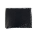 Empire Cove VIP Classic Genuine Leather Slim Bifold Wallets Flip Up ID-Wallets-Empire Cove-Black-Casaba Shop 6 image