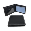 Empire Cove VIP Classic Genuine Leather Slim Bifold Wallets Flip Up ID-Wallets-Empire Cove-Black-Casaba Shop 1 image
