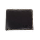 Empire Cove VIP Classic Genuine Leather Slim Bifold Wallets Flip Up ID-Wallets-Empire Cove-Black-Casaba Shop 9 image