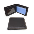 Empire Cove VIP Classic Genuine Leather Slim Bifold Wallets Flip Up ID-Wallets-Empire Cove-Black-Casaba Shop 2 image
