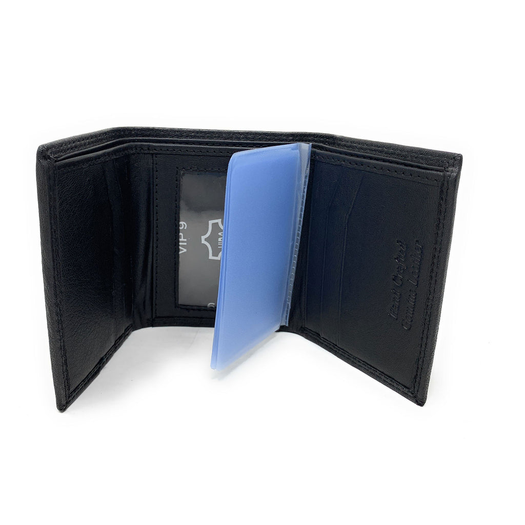 Wallet Vip Collection Empire Cove VIP Classic Genuine Leather Slim Trifold Wallets Cash Card