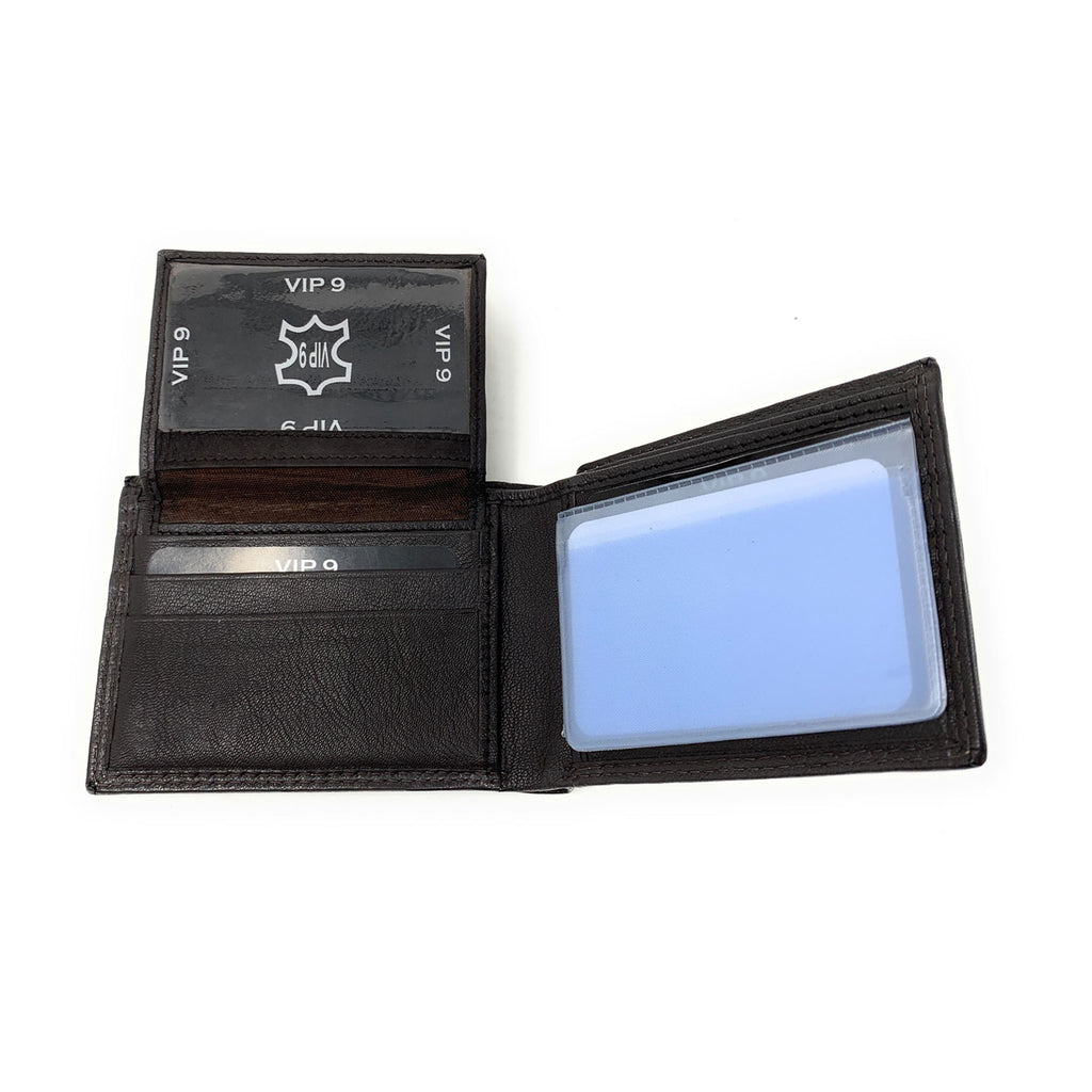Wallet Vip Collection Empire Cove VIP Classic Genuine Leather Slim Bifold Wallets Inside Fli