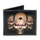 Gothic Skull Grim Reaper Bifold Wallets In Gift Box Mens Womens-UNCATEGORIZED-Empire Cove-WHITE SKULL-Casaba Shop 13 image
