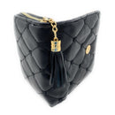 Empire Cove Womens Bifold Quilted Heart Rhinestone Wallets Ladies Teens-UNCATEGORIZED-Empire Cove-Black-Casaba Shop 15 image