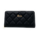 Empire Cove Stylish Fashionable Quilted Love Heart Zip Wallets Womens Teens-UNCATEGORIZED-Empire Cove-Black-Casaba Shop 1 image