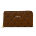Empire Cove Stylish Fashionable Quilted Love Heart Zip Wallets Womens Teens-UNCATEGORIZED-Empire Cove-Dark Brown-Casaba Shop