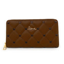 Empire Cove Stylish Fashionable Quilted Love Heart Zip Wallets Womens Teens-UNCATEGORIZED-Empire Cove-Dark Brown-Casaba Shop 4 image